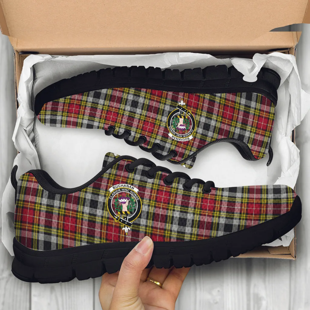 Buchanan Old Dress Tartan Sneakers with Family Crest