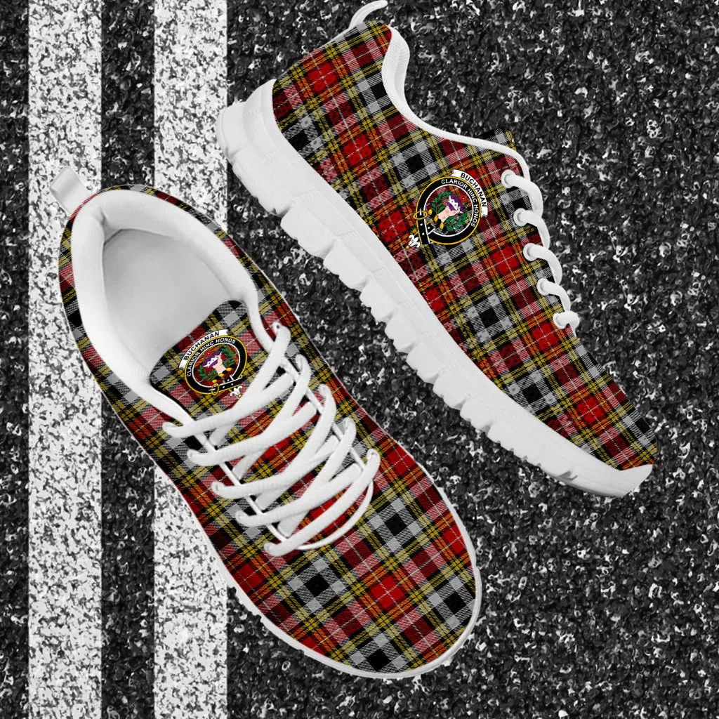 Buchanan Old Dress Tartan Sneakers with Family Crest