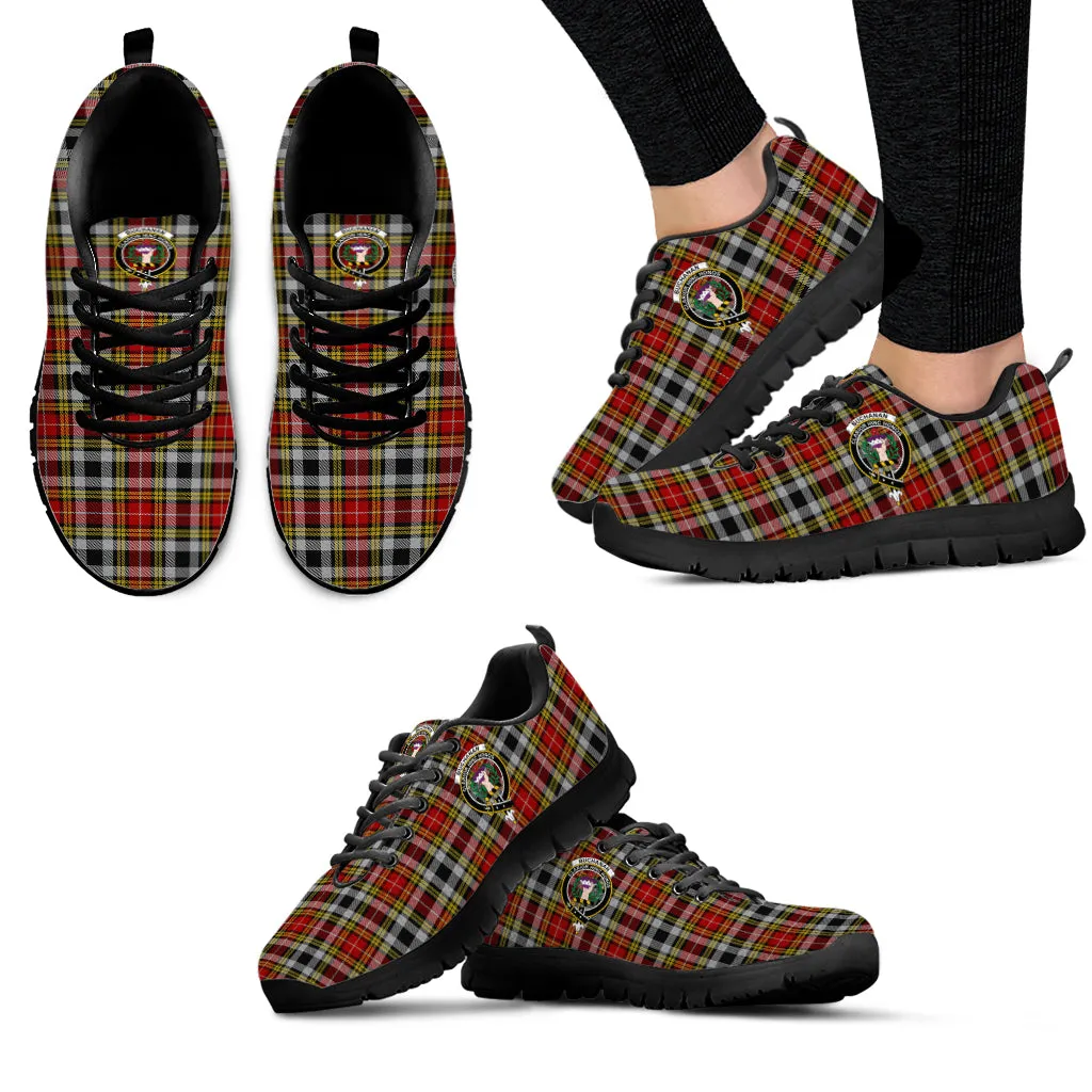 Buchanan Old Dress Tartan Sneakers with Family Crest