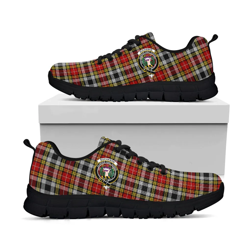 Buchanan Old Dress Tartan Sneakers with Family Crest