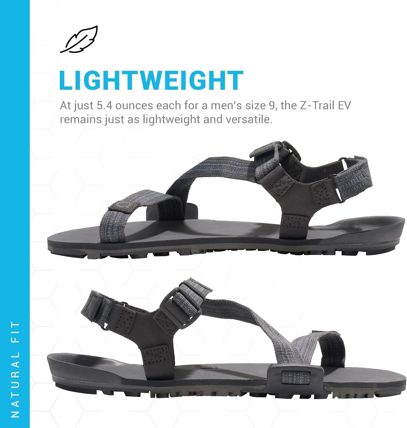 Xero Shoes Men's Z-Trail EV Barefoot Hiking Sandals