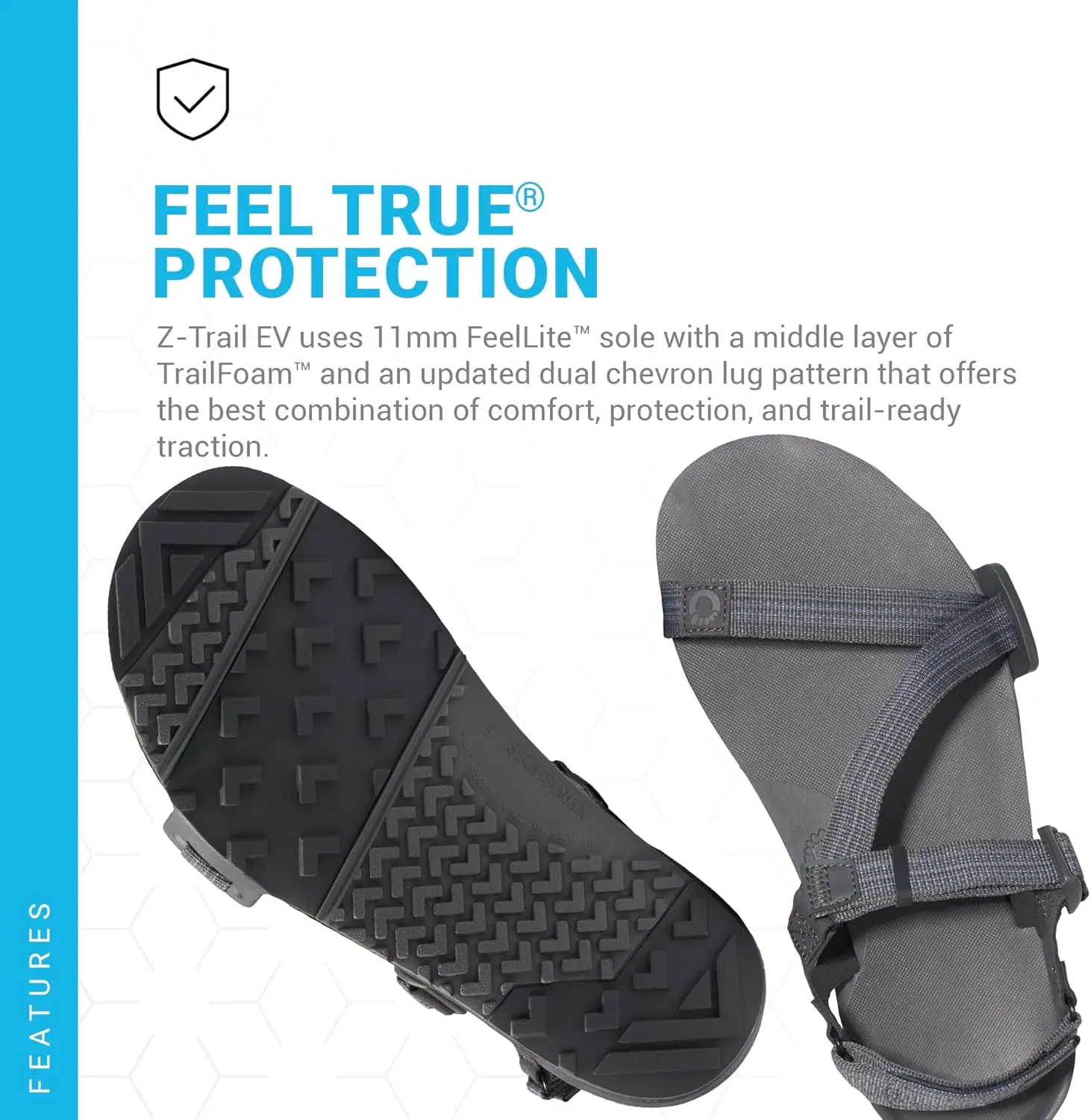 Xero Shoes Men's Z-Trail EV Barefoot Hiking Sandals